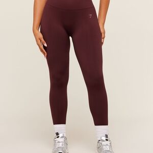 Gymshark Seamless High-Waist Leggings — Wine